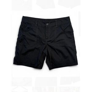 Faded Glory Black Ripstop Cargo Shorts Size 14